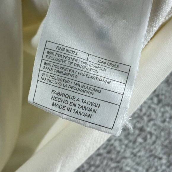 Nike Womens Half-Zip Pullover Jacket G Size Polyester & Spandex Cream 5456 - Picture 4 of 8